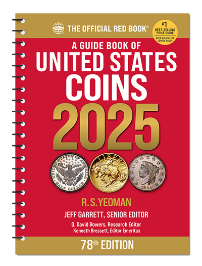 Whitman Official 2025 Red Book Pricing Guides red book, coin grading guide, 2025 red book, whitman red book, pricing guide, united states coins