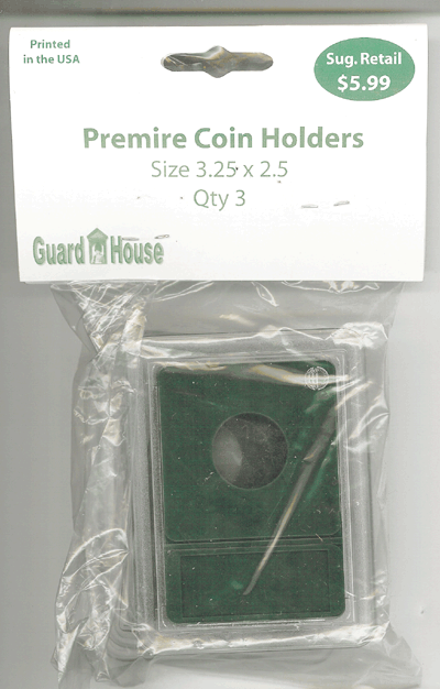23.5 mm Premier Coin Slab 3.25 x 2.5 Inch 23.5 mm Premier Coin Slab 3.25 x 2.5 Inch, Guardhouse, CH01