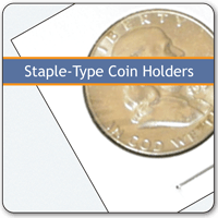 200 BCW Assorted Size 2x2 Self Adhesive Coin Holder Flip Peel-N-Seel Storage 
